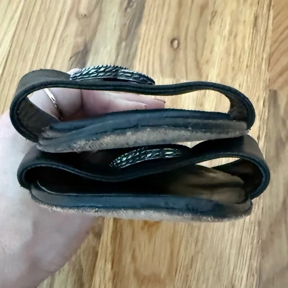 Chanel Bijou Slide Sandals – Black Leather with Jeweled CC Logo, Size 36C - Picture 8 of 8